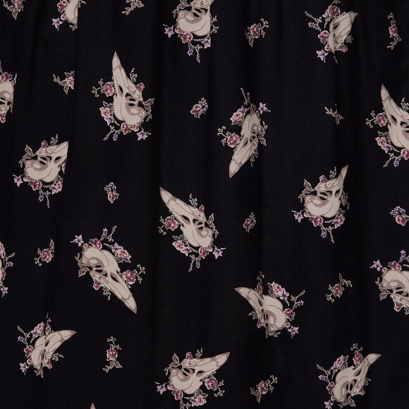 Disturbia Carrion Puff Sleeve Midi Dress - Picture 2 of 8